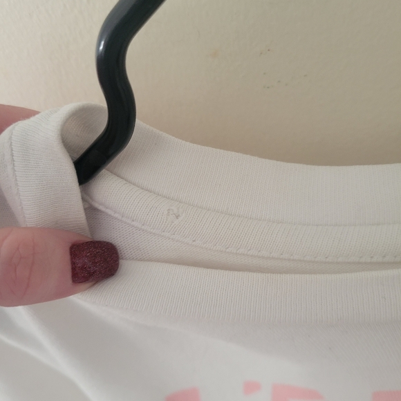 Zadig & Voltaire Graphic Tee White Pink Print Size S GUC - Picture 2 of 6